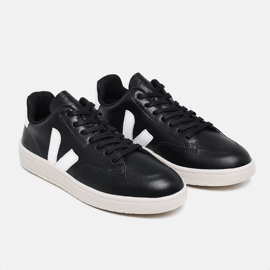 Tênis V12 Couro Extra Black White