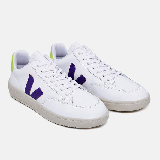 Tênis V12 Couro Extra White Purple Lime