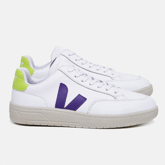 Tênis V12 Couro Extra White Purple Lime