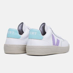 Tênis V12 Couro Extra White Acqua Lilac