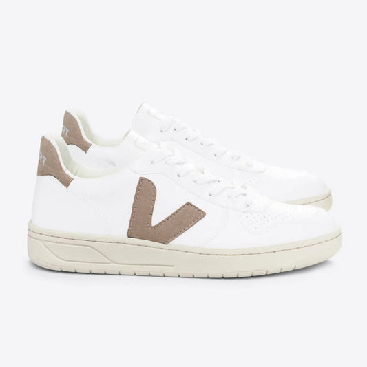 Tênis V-10 Couro Chromefree White Camel
