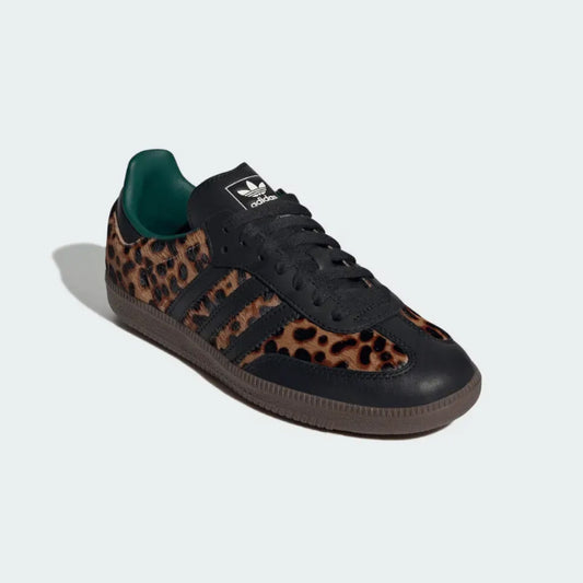 Tênis Samba OG Black Green Leopard
